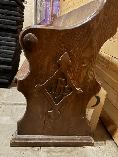 Very large church pew for sale. Originally from church in St Joseph’s hospital. Solid wood unit Leng...