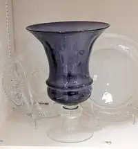 Very Large Purple Glass Vase