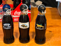 COCA COLA BOTTLES 3X Catamounts 1994+JAGUARS 1995+PANTHERS 1996