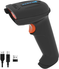 Barcode Barcode Scanner Work with Bluetooth & 2.4G Wireless