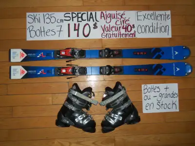 Ensembles kits ski alpin et twin tip 140 144 146 cm, View more