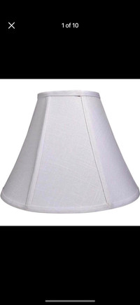 Double Tootoo Star White Lamp Shade Set of 2, Large Barrel Lamps