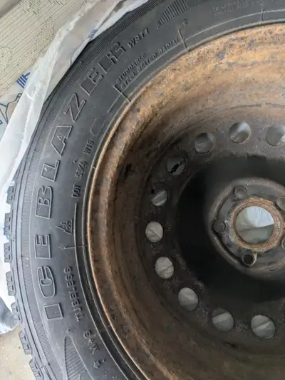 Full set of Sailun WST1 Ice Blazer Winter Tires with Rims. They were previously used on a Chevy Cruz...