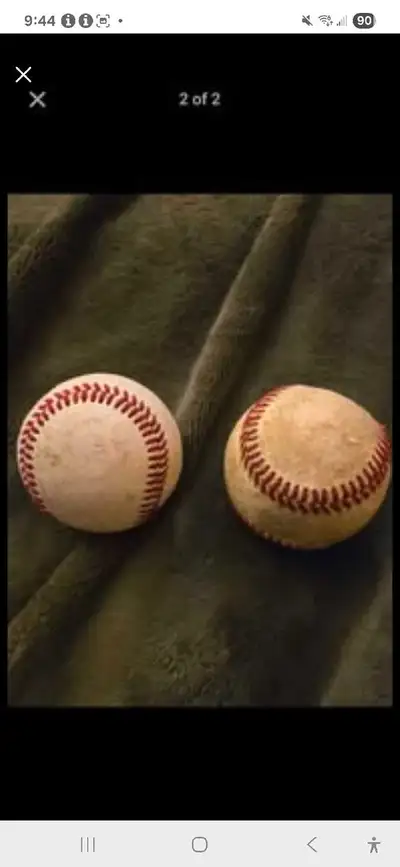 Vintage Used Pro Baseballs, View more
