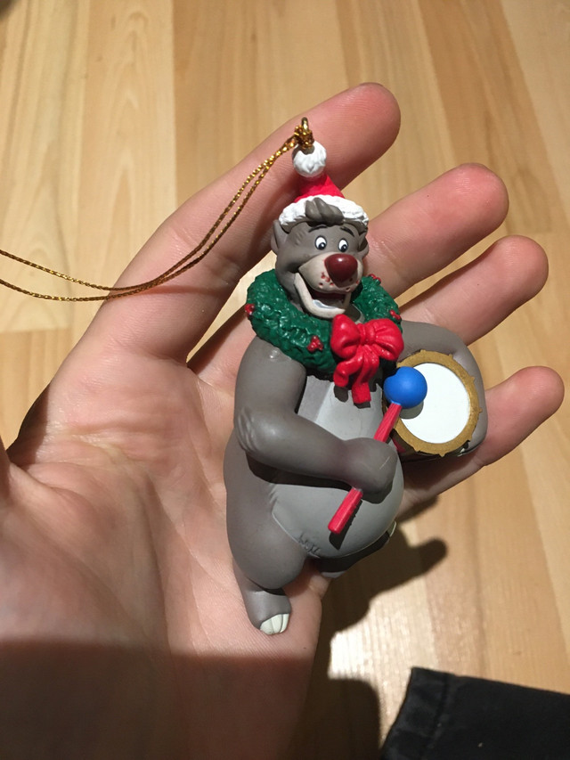 Vintage Disney Baloo bear jungle book Christmas grolier ornament in Arts & Collectibles in Mississauga / Peel Region