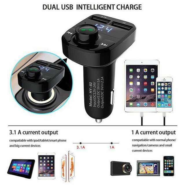 Bluetooth Car Kit MP3 Player FM Transmitter Wireless Radio Adapt in Other in City of Toronto - Image 4