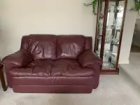 Palliser leather couch and loveseat