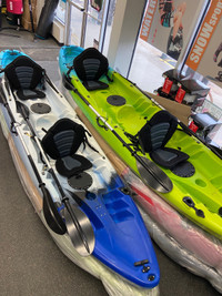 New! 2 Person Tandem Kayaks-Includes 2 paddles and 2 seats!