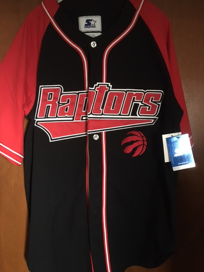 NEW VINTAGE 2017 TORONTO RAPTOR JERSEY-- HOCKEY STYLE MADE BY STARTER have been in storage in garmen...