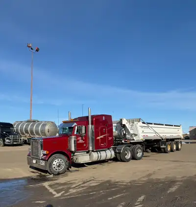 Trucks for hire all around Alberta we also provide sand and gravel Got multiple configurations if we...