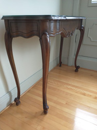 Table console en bois massif