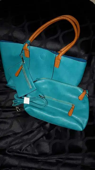 Sofia Vitali  Teal  3 in 1 Tote, View more