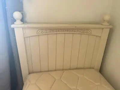 twin bed with or without mattress , View more