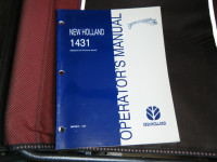 New Holland 1431  Mower Conditioner  Operators  Manual