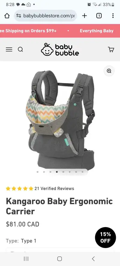 Kangaroo Baby Carrier, View more