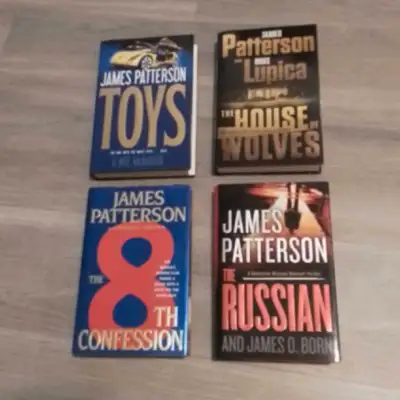 (4) JAMES PATTERSON Hardcovers , View more