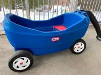 GREAT CONDITION !!! LITTLE TIKES Wagon for Two Blue