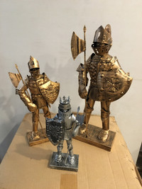 Knight metal figurine, varies color and style