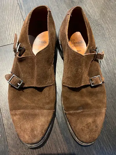 Allen Edmonds Mora Suede Monk Strap Shoes, View more