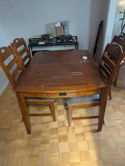 Wooden Dining Table and Chairs, View more