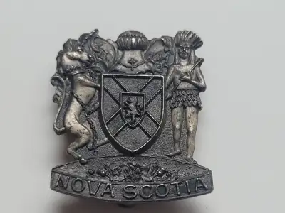 Vintage Nova Scotia Sterling Silver Lapel Pin, View more