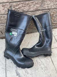  Brand new steel toe and plate rubber boots