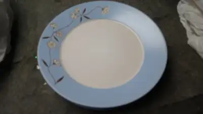 Lot de 8 assiettes de qualité,théière décorative,cloche fromage, View more