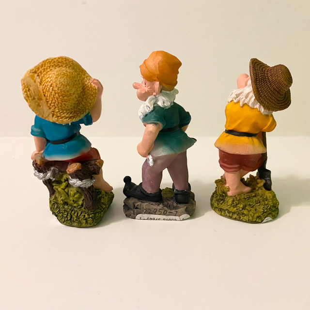 Vintage Lot of 3 Dwarf Gnomes Figurines 4 Inch Tall Sabre in Arts & Collectibles in City of Toronto - Image 2