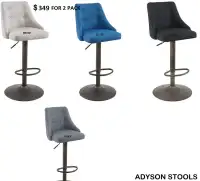 ADJUSTABLE HEIGHT STOOLS, DIFFERENT COLORS AND DESIGNS!