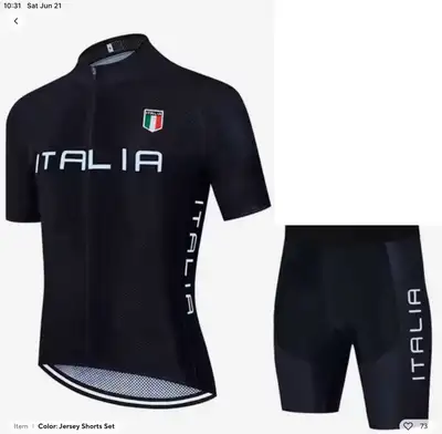 ITALIA CYCLING SET PRO 19D GEL PADDING, COOL & COMFY, View more