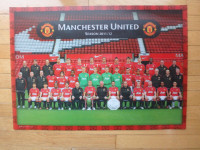 2011/2012 Manchester United Soccer Team Poster in 3D - 26" x 18"