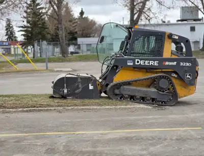 Skidsteer  Grading post hole  RV Pads, View more