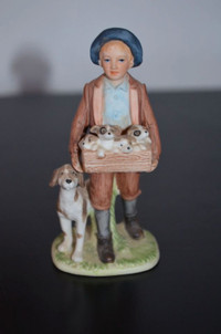 Norman Rockwell: Porcelain figurine  'Puppy Love' 1983 $10