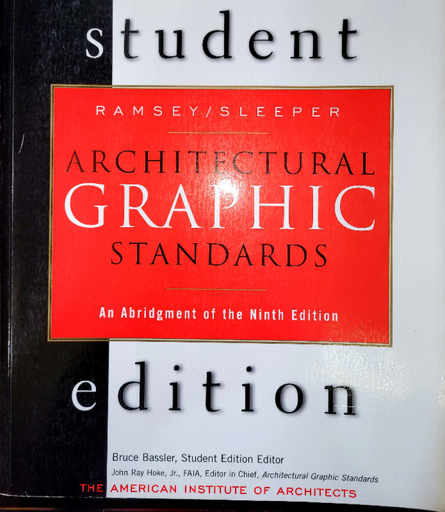 ⭐ Architectural Graphic Standards Book Student Edition in Textbooks in City of Toronto