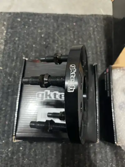 Gktech 5x100 to 5x114.3 Conversion Spacers brand new in box. Never have been mounted.