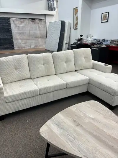 4 Seater Fabric Sectional Sofa Couch, View more