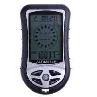 8 in 1 Electronic Handheld Compass Altimeter Barometer Thermomet
