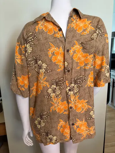 Natural Issue Hawaiian Tropical Shirt Size M Medium Short Sleeve, View more