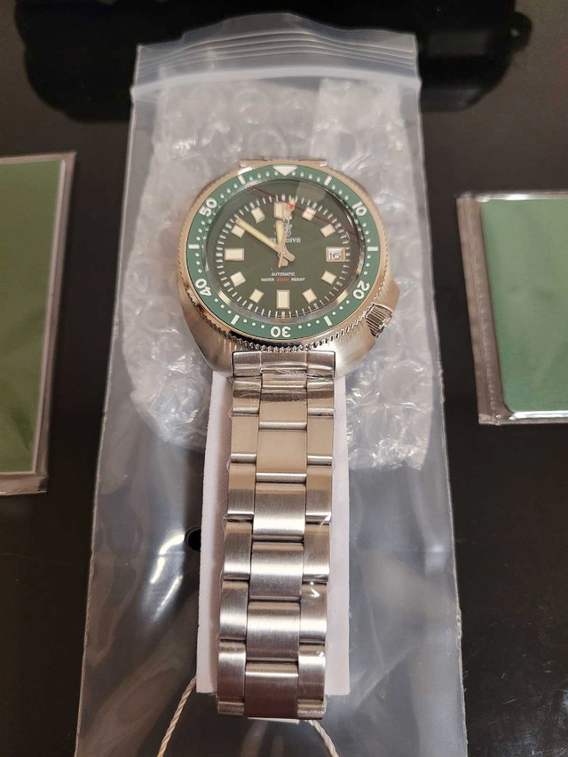 Steeldive SD1970 Green Captain Willard Diver Watch 200m in Jewellery & Watches in Calgary - Image 4