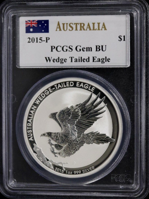 2015 1 oz Silver Coin - Australia Wedge Tailed Eagle - PCGS GEM in Hobbies & Crafts in City of Halifax