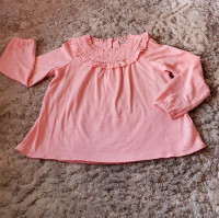 Chandail 5ans manche longue couleur rose pour fille 100% cotton 