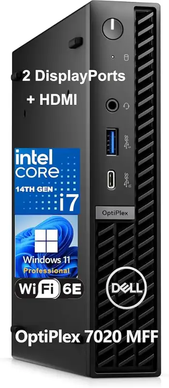 Dell OptiPlex 7020 Plus - micro Core i7-14700 -16GB-512GB SSD Quick tech specs Micro Core i7 i7-1470...