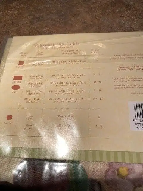 Large Everyday Luxury Vinyl Tablecloth with Flannel Back63234678261633124