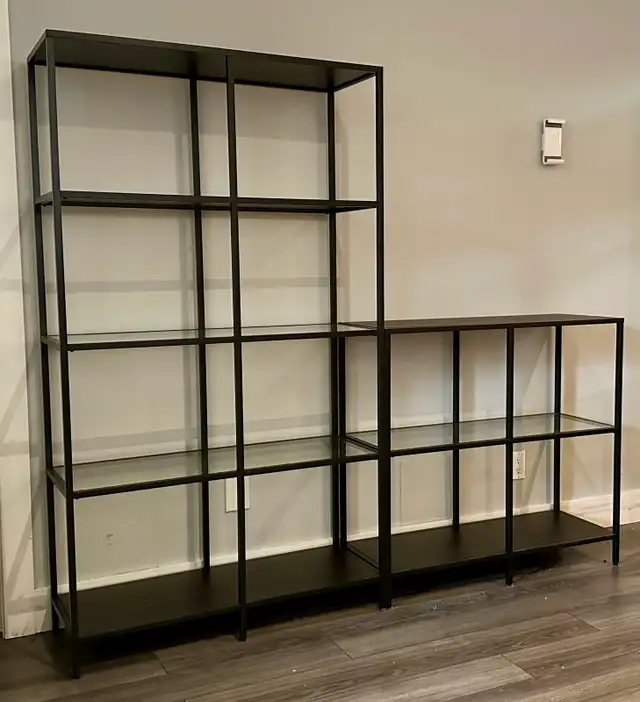 IKEA VITTSJÖ Shelving Unit - black in Bookcases & Shelving Units in Longueuil / South Shore - Image 2