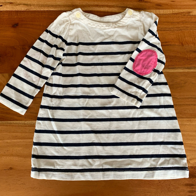12-18 Months - GAP Cream Tunic with Navy Stripes & Elbow Patches in Clothing - 12-18 Months in Ottawa
