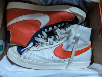 Nike blazer, orange blue white, hardly used