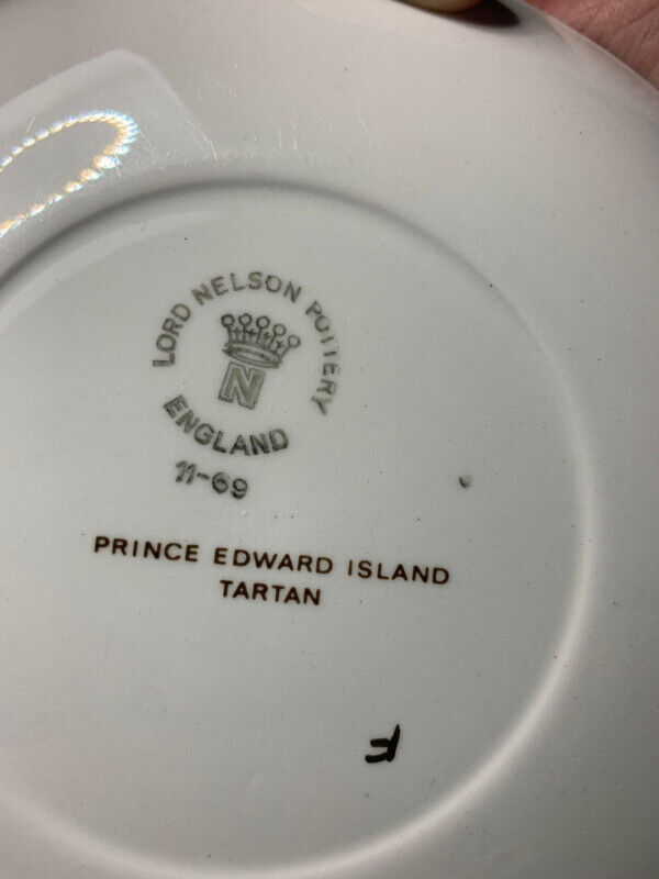 Prince Edward Island Tartan Plate - Lord Nelson Pottery England in Arts & Collectibles in Fredericton - Image 2
