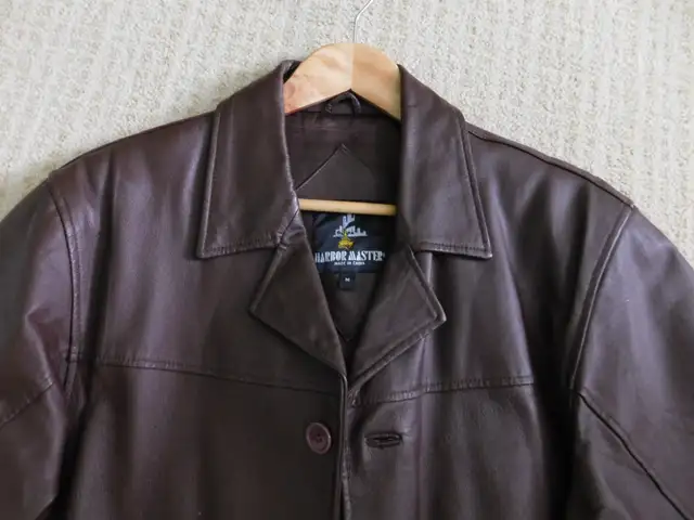 Retro Genuine Leather Jacket Men's Size M in Men's in Kitchener / Waterloo - Image 3