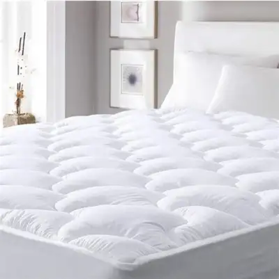Plush Quilted Down Alternative Mattress Pad, Twin - New, View more