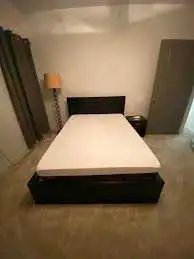 ikea Queen bed and mattress for sale, View more